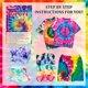 thumbnail image 3 of Kit de Tie‑Dye Vanstek 7 colores 400 ml tamaño jumbo, 3 of 7