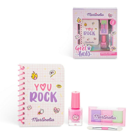 Maquillaje MARTINELIA Super Girl con block de notas