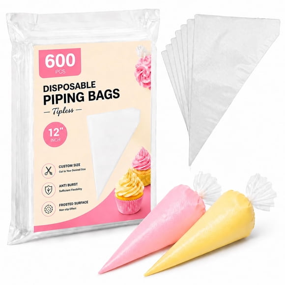 Bolsas de repostería HeatPure 600 uds 30 cm sin punta descartables
