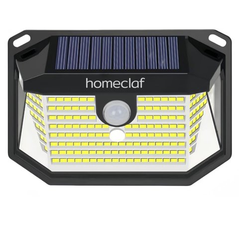 Foco Solar Con 178 Luces Led Exterior Con Sensor Movimiento Homeclaf
