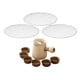 thumbnail image 2 of Tetera De Cerámica Con Juego De Tazas Y Red Para Regalos Del Día De San Valentín Camping Senderismo Blanco, 2 of 3