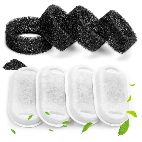 Filtros de Fuente de Agua Monsin para Mascotas Acero Inoxidable 2L Paquete de 4