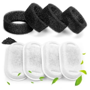 Filtros De Fuente De Agua Monsin Para Mascotas Acero Inoxidable 2L Paquete De 4