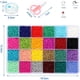 thumbnail image 2 of Juego De Cuentas De Vidrio 14522 Uds 3mm 24 Colores, 2 of 3