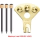 thumbnail image 2 of Paquete de 10 ganchos para colgar marcos de fotos de 100 lb con clavos, kit profesional para colgar fotos y espejos pesados de yeso resistente., 2 of 7