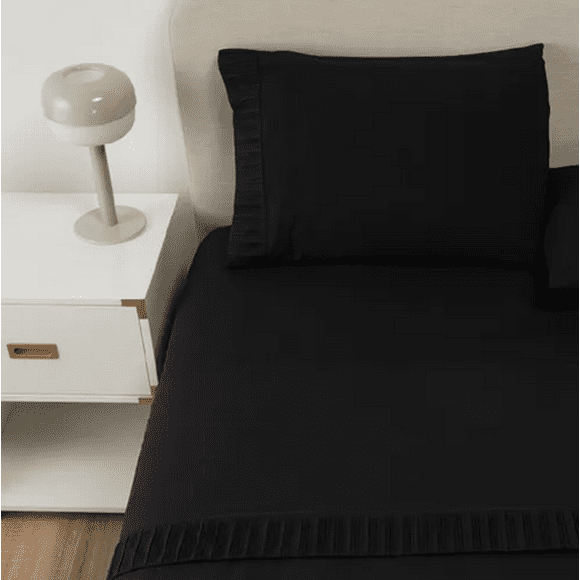 Sabanas casatua hotel funda almohada 1.5 plaza color negro
