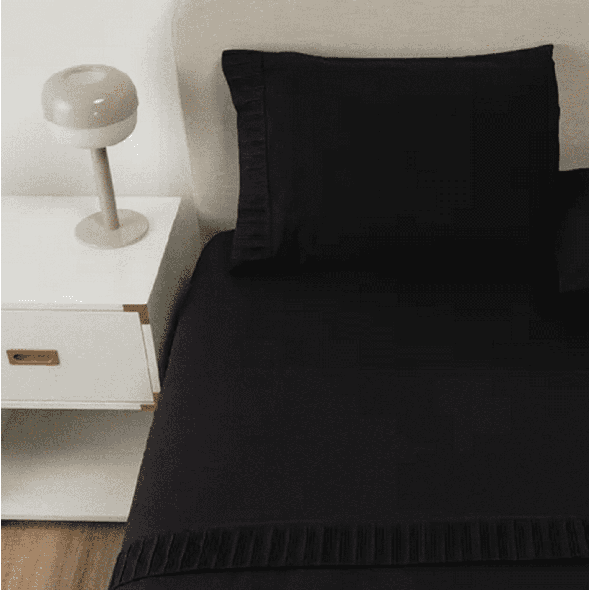 Genérico - Sabanas Casatua Hotel Funda Almohada 1.5 Plaza Color Negro