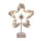 thumbnail image 4 of Mini adorno navideño de mesa con luz, decoración navideña, adorno navideño para chimenea, suministros para fiestas, estante para barras en interiores Estrella, 4 of 5