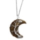 thumbnail image 4 of Collar Con Colgante De Gema De Luna Creciente De Árbol De La Vida Con Envoltura De Alambre De Cuarzo De Cristal H, 4 of 5