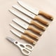 thumbnail image 2 of Set de cuchillos de cocina Kitchen Knife Set, 13 piezas, con 6 protectores para hojas, 2 of 3