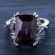 thumbnail image 1 of 12ct Elegant Amethyst Wedding Ring with Zircon Decor - Perfect for Wedding Parties and Fashion Accessories for Women, 1 of 5