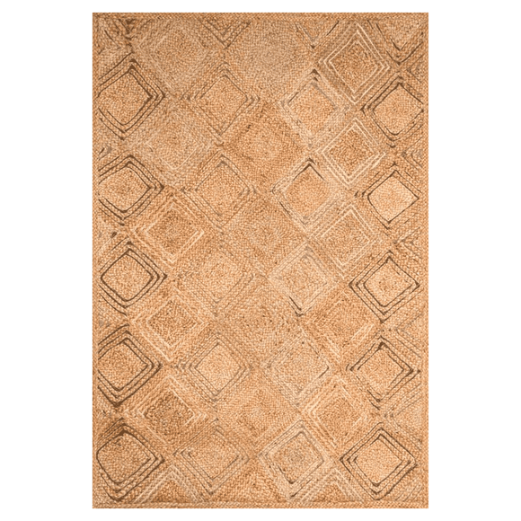 Alfombra 160x230 Cm Yute Heri Braided Nmulti Bk