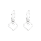thumbnail image 1 of Argollas Pequeñas Con Corazón Plata 925 Niña Mujer, 1 of 3