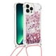 thumbnail image 4 of Funda FOXDOCK para iPhone 15 Pro Max con Cuerda Ajustable, Brillo Líquido, Protección Antigolpes y Lente – Ideal para Regalo, 4 of 6