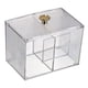 thumbnail image 1 of Plástico Maquillaje Algodón Pad Holder Bolas De Algodón Swab Holder Contenedor Con Tapa 2 Grid, 1 of 5