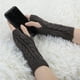 thumbnail image 4 of Guantes sin dedos de punto con cable elástico y acanalado para mujer, 4 of 5