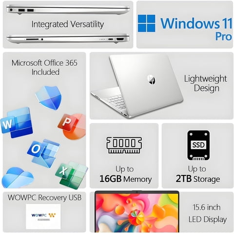 Laptop Hp 15.6 Pulgadas Intel Celeron N4120 16Gb Ram 256Gb