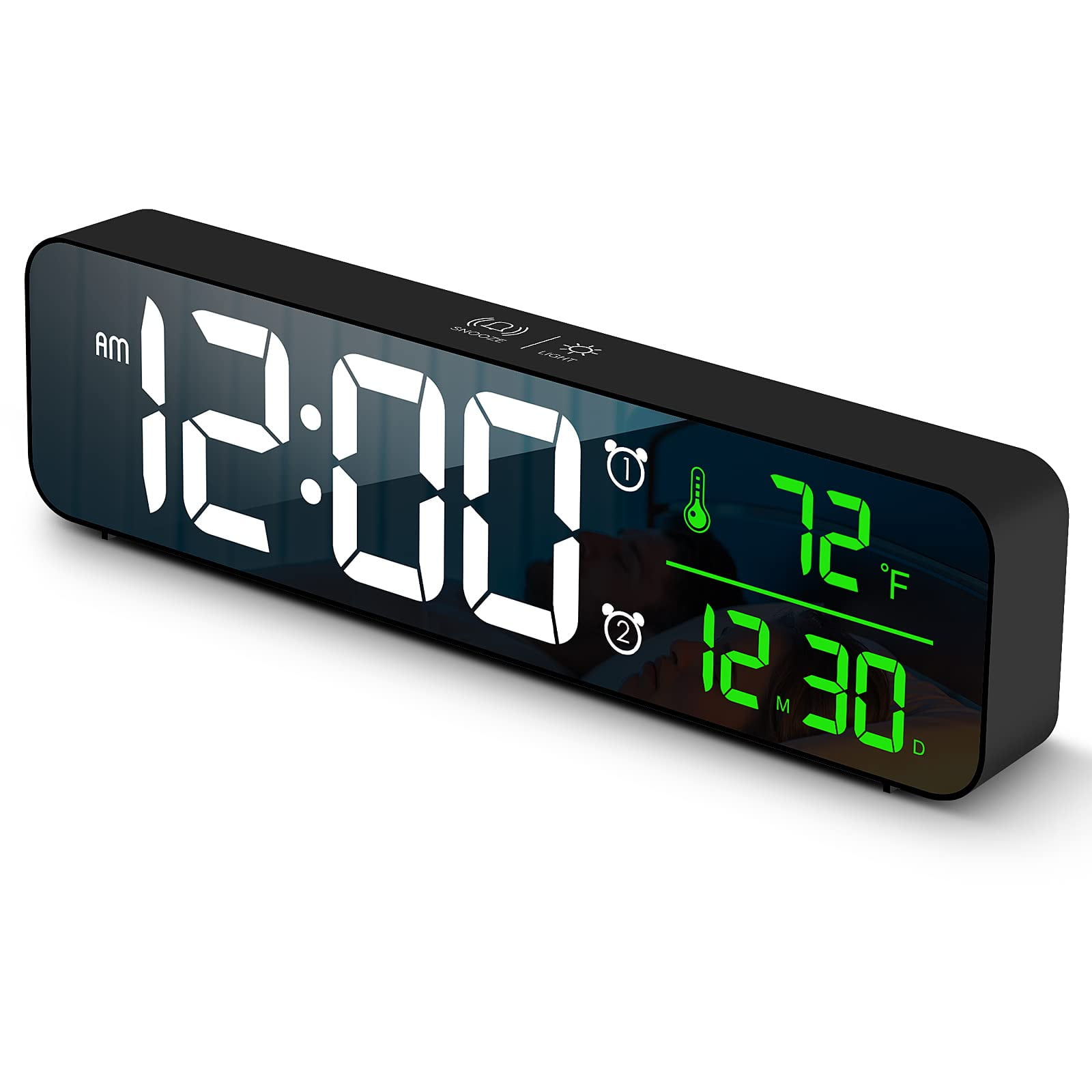 Abovsare - El Reloj Digital De Arriba Es Una Gran Pantalla Led Con Cable Eléctrico