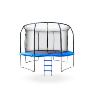 Pwrfitness - Cama Elastica Con Malla Y Escalera 1.83 Mt 6 Ft Para Niños Y Adultos