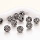 thumbnail image 1 of suxuMhao Cuentas de Resina Plateada y Negra con Pedrería Al por Mayor Cuentas Redondas con Pavé 8mmx10mm Cuentas para Pulsera para Hacer Joyería Manualidades Cuentas de Bola de Discoteca 50 Piezas, 1 of 2