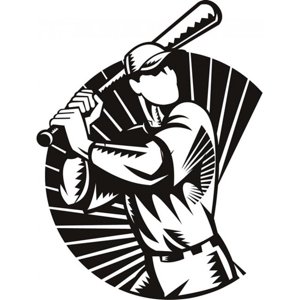 Rienda Libre Graphics - Decomural Baseball Player Sports Ws-17536