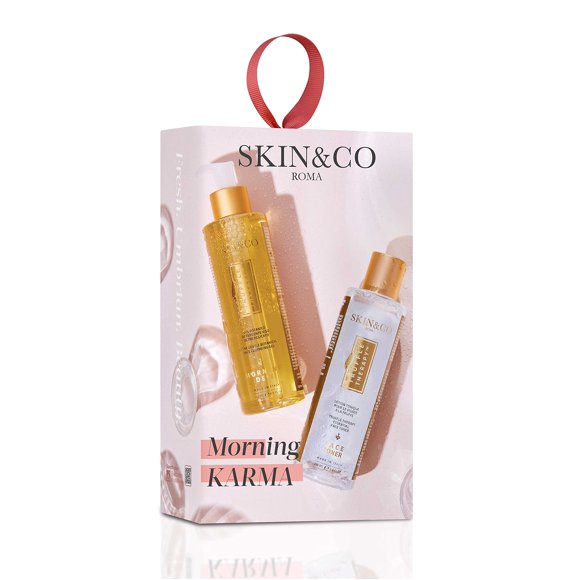 Set limpiador SKIN&CO Morning Karma con limpiador y tónico Dew