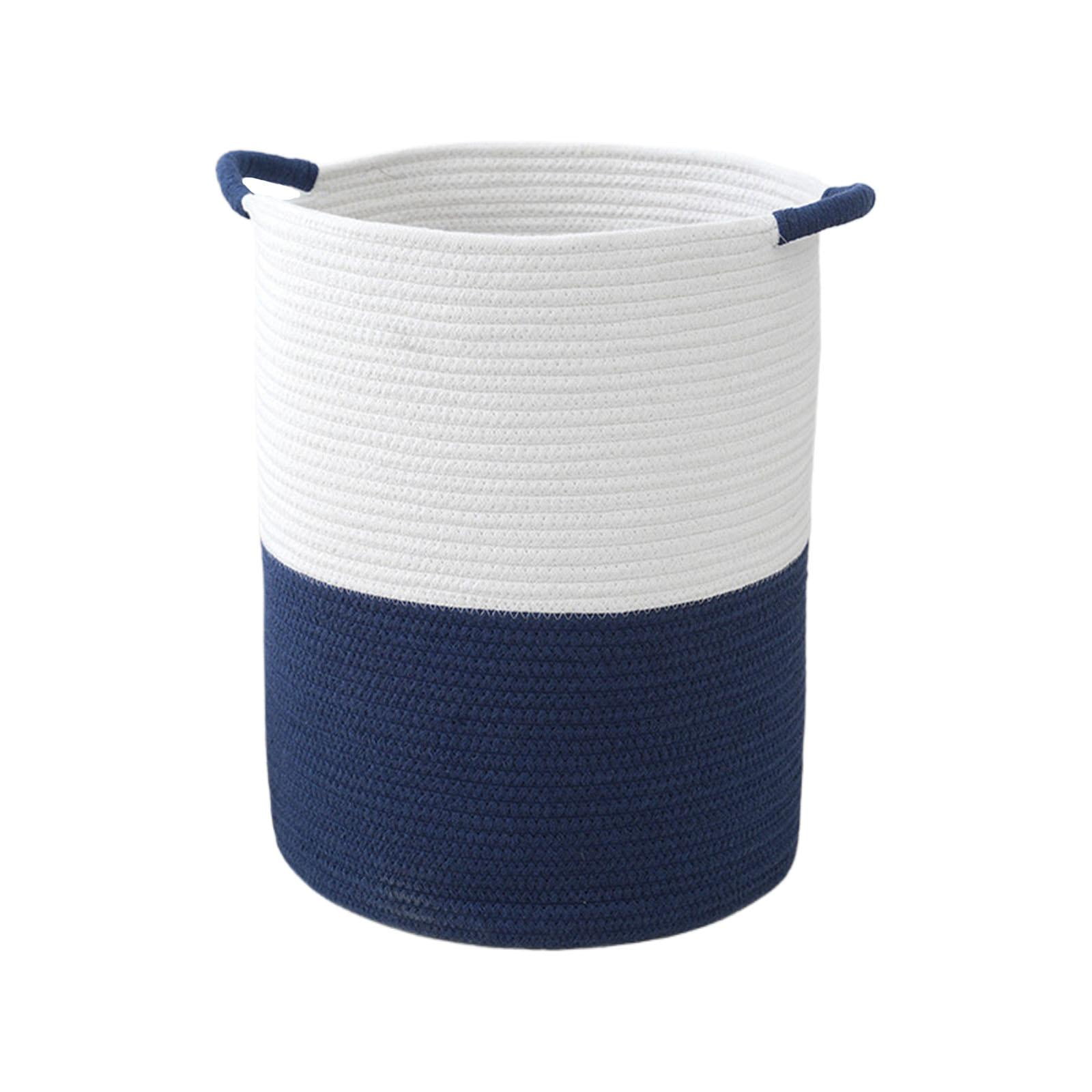 Bothyi - Cesto Para La Colada, Cesta Ligera Para Ropa, Para Organizar Mantas, Sala De Manualidades, Color Azul