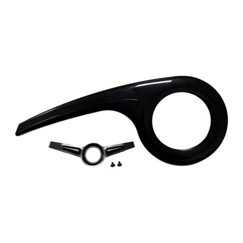 Ioensy - Protector De Cadena De Bicicleta Ligero Y Resistente De 46T A 52T Para Ciclismo, Repuesto De Bicicleta, Color Negro