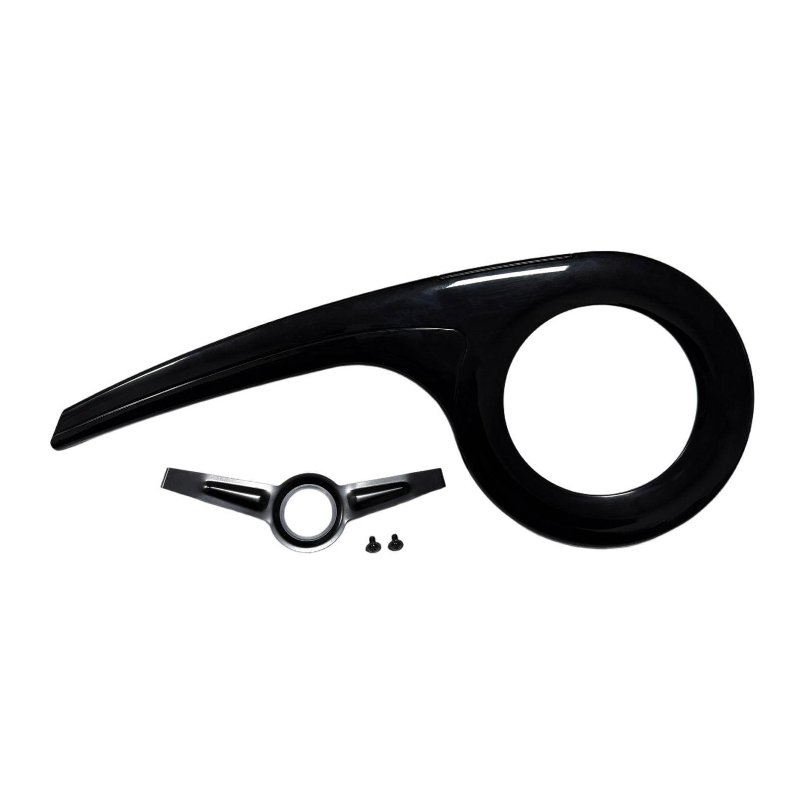 Ioensy - Protector De Cadena De Bicicleta Ligero Y Resistente De 46T A 52T Para Ciclismo, Repuesto De Bicicleta, Color Negro