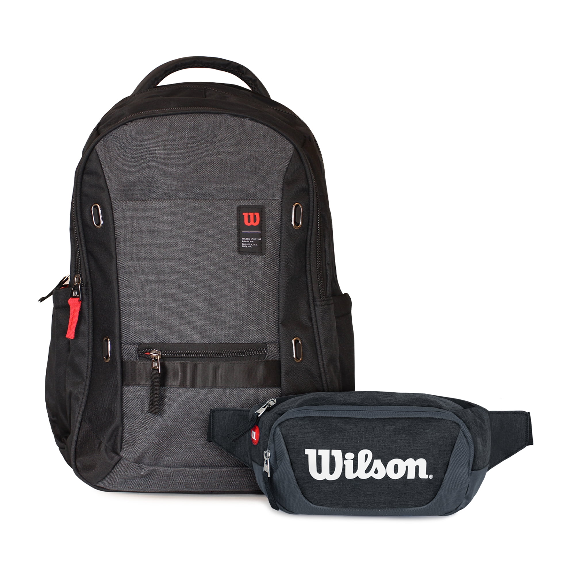 Pack Wilson Mochilas Seul Negra + Banano Vindex Negro
