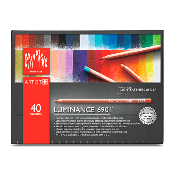 Lápices Luminance Caran d Ache Set 40 Colores