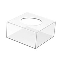 Bothyi - Soporte De Acrílico Para Tartas Cuadrado, Soporte De Exhibición Para Bricolaje Para Centro De Mesa Festivo, Cumpleaños, 15 Cm X 15 Cm X 10 Cm