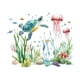 thumbnail image 5 of 2 Pegatinas De Pared Con Dise?o De Tortuga Y Algas Marinas Para Ba?o., 5 of 5