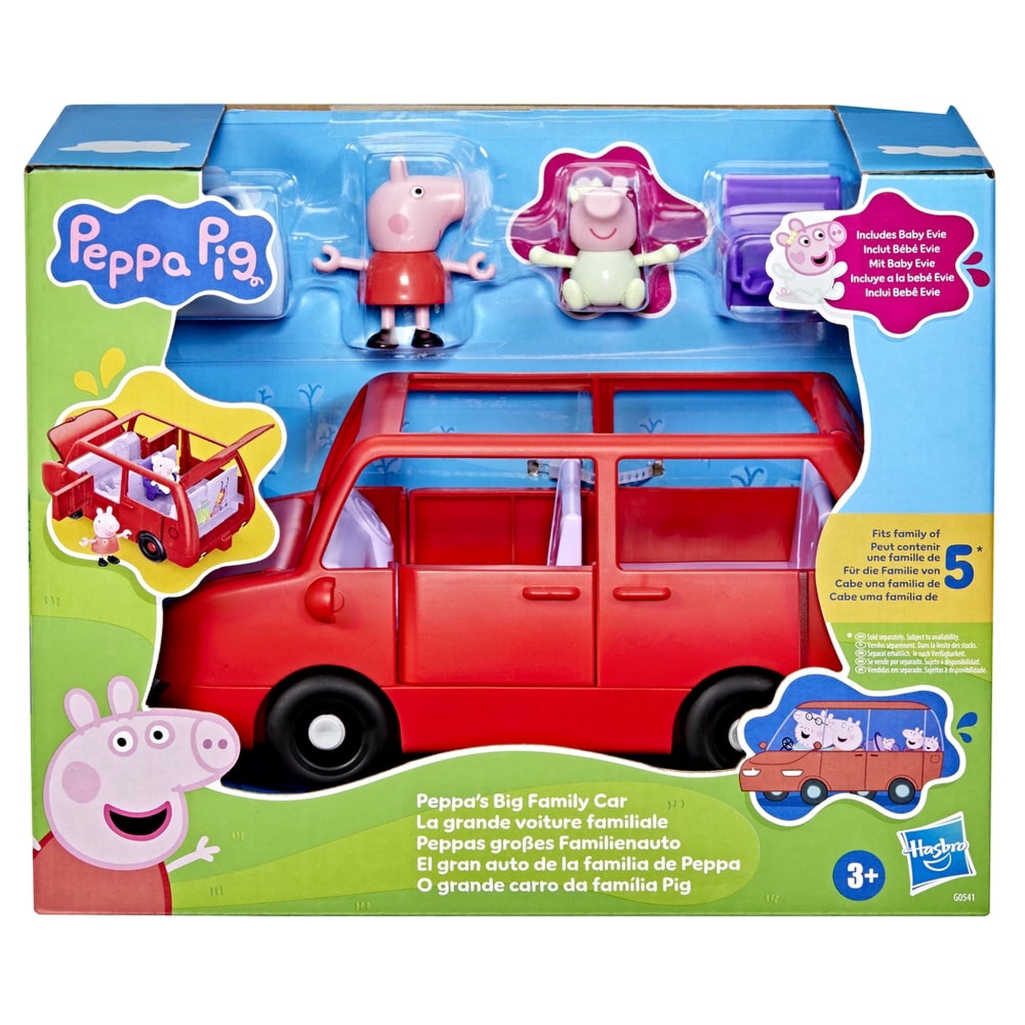 Muñeca Peppa Pig El Gran Auto De La Familia De Peppa