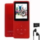 thumbnail image 1 of Reproductor MP3 imkavery MP20 64 GB rojo con altavoz para auriculares 128 GB, 1 of 3