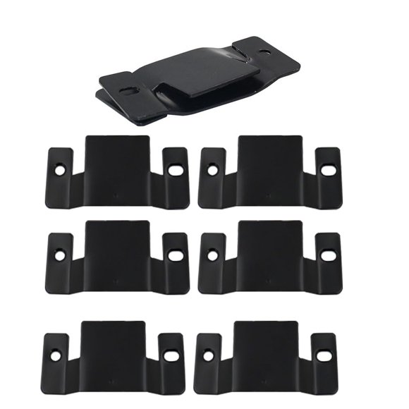 Soporte de Montaje Lokatall 96x43 mm (paquete de 8) negro