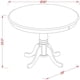 thumbnail image 3 of Mesa de Comedor East West Furniture AMT-WBK-TP Antigua 90x90 cm, 3 of 3