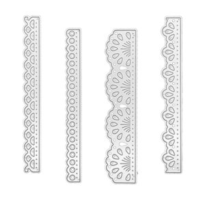 Magideal - Juego De 4 Piezas De Troqueles De Corte, Herramientas De Plantilla, Manualidades De Acero Para Álbum De Recortes