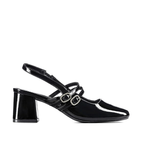 Zapato Taco Talón Descubierto Elegante Mujer Weide YL053
