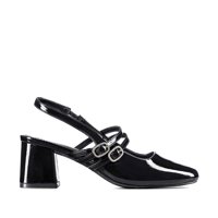 Zapato Taco Talón Descubierto Elegante Mujer Weide Yl053