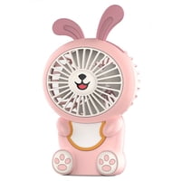 Genérico - Mini Ventilador Usb Recargable Portatil Con Luces Led Rondon