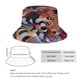 thumbnail image 2 of Hamburguesero Sombrero bucket para adultos, gorra de protección solar, sombrero de pescador plegable para viajes al aire libre, pesca y actividades de verano, 2 of 6