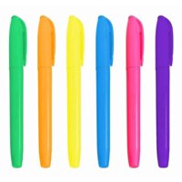 Genérico - Set 4 Marcador Resaltador Fino Punta Redonda Precisión Jhn