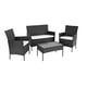 thumbnail image 4 of juego terraza living woven 4 pieza para exterior negro, 4 of 4