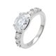 thumbnail image 1 of Anillos de Compromiso de Moissanita de Oro de 2 Quilates para Mujer Color D Claridad VVS1 Anillo de Diamante Ovalado Anillos de Boda de Plata Esterlina 925 para Mujer Talla 5-9 ﻿, 1 of 7