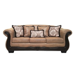 América Decora - Sofá Con Resorte Estructural 4 Personas Búfalo Envejecido Terracota