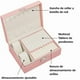 thumbnail image 5 of Organizador de Joyas de Cuero Multifuncional de 2 Capas con Cerradura, 5 of 6