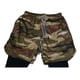thumbnail image 3 of Short Gimnasio Hombre Con Calza Y Bolsillo Para Celular cafe M, 3 of 4