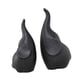 thumbnail image 1 of 2X Figuras De Elefante Escultura De Mesa Linda Para Mantel Decorative Ba?o Negro, 1 of 5