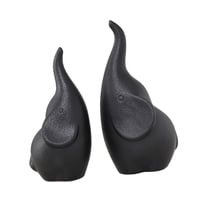 Magideal - Figurita De , Estatua De Cerámica, Mesa De Regalo, Escultura De Adorno De Animal Para Soporte De Tv, Decoración Interior, Cocina, Restaurante, Negro